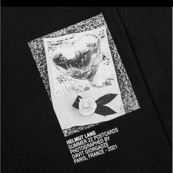 Helmut Lang Paris Postcard Joggers Size S Black - Picture 5 of 13